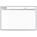 In/Out Board, Steel, 36 1/2 in, 48 1/2 in, Aluminum Frame, White/Gray, Matte