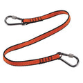 M Orange Web Lanyard with Dual Screwgate Carabiners, 3PK