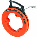 Steel Fish Tape, Flat, Loop End, 7" dia.