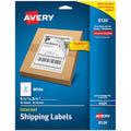 Inkjet Label, 8 1/2 in Label W, 5 1/2 in Label H, 2 Labels per Sheet White