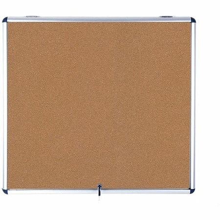 Enclosed Cork Bulletin Board 38"W x 47"H