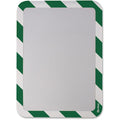 Sign Holder, Green/White, Magnetic, PK2