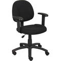 B316 Posture Deluxe Office Task Chair, 25 in W 25" L 40" H, Adjustable, Tweed Seat