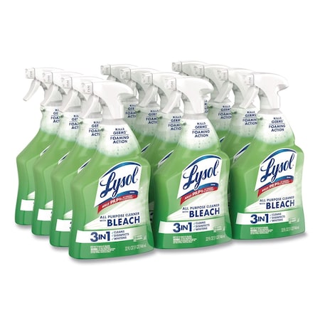 All Purpose Cleaner, 32 oz. Trigger Spray Bottle, Slight Chlorine, Tan, 12 PK