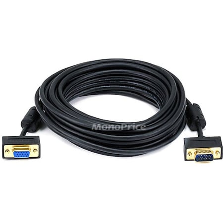A/V Cable, Ultra Slim SVGA M/F, 25Ft