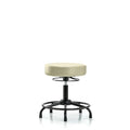 Desk Stool, Vinyl, RT, Glides, Wht