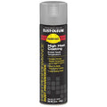 High Temperature Spray Paint, Aluminum, Flat, Solvent, 15 oz