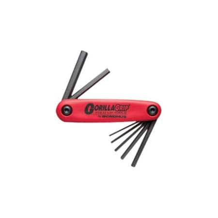 7 Piece Metric Fold-Up Hex Key Set, 12592