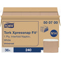 Disposable Napkins, Interfold, White, PK36