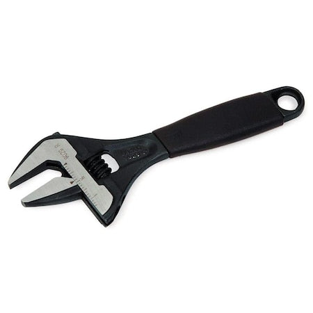 Black X-Wide Adjustable Wrench, Ergo, 10"