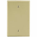 Blank Box Mount Wall Plate, Number of Gangs: 1 Plastic, Satin Finish, Ivory