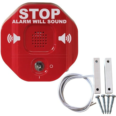 STI Exit Stopper STI-6402 - Wireless - 9 V DC - 105 dB - Audible - Door Mount - Red, Green