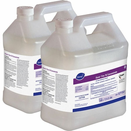 Disinfectant Cleaner, 1.5 gal. Jug, Unscented, Clear, 2 PK