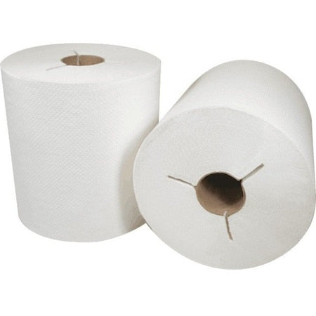 Y Notch Hardwound Roll Towel White, PK6