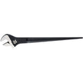 Adjustable Spud Wrench, Alloy Steel, 16 in Overall Length, 1-1/2 in Head, Black Oxide