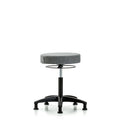 Rutledge Fabric Stool without Back - Medium Bench Height with Stationary Glides in Gray Fabric