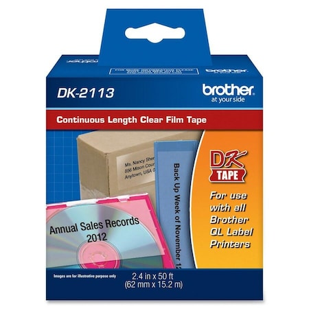 ContinuousLabelStock, Clear, Gloss
