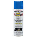 Rust Preventative Spray Paint, Safety Blue, Gloss, Solvent, 15 Oz