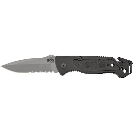 Folding Knife, Spear, Satin, 3-7/16 In
