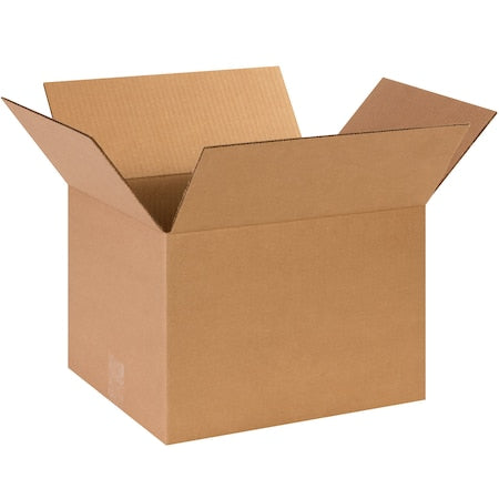 14 in x 12 in x 10 in Shipping Box, Kraft, Corrugate, Single Wall, 44 ECT