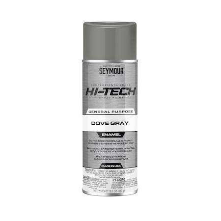 Hi Tech Enamel Spray Paint, Dove Gray