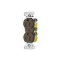 Straight Blade Receptacle, 5-15R, 15 A, 125V AC, 2 Pole, 3 Wire, Surface Mount, Grounded