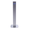 Hand Sanitizer Dispenser, Floor Mount, White with Silver Panel (dispenser included)