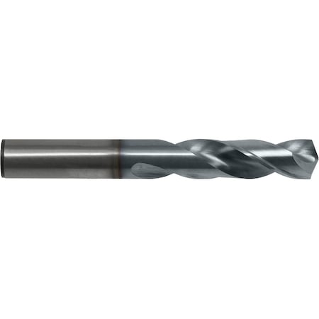 Screw Machine Drill Bit, 7.50 mm Size, 135 Degrees Point Angle, Cobalt, TiCN Finish, Spiral Flute