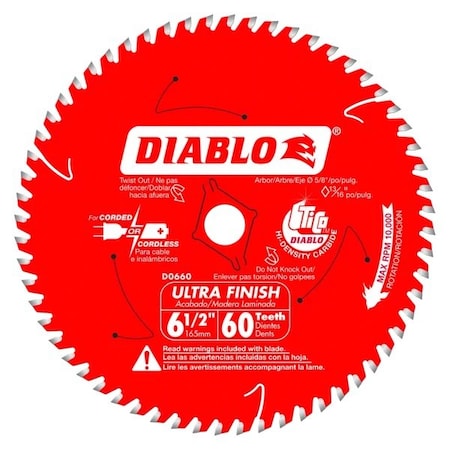 CircularSawBlade,Carbide,Dia:6.5