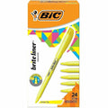 Bic Brite Liner Highlighters, Yellow, PK24