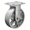 Plate Caster,Rigid,Iron,7 1/2""H