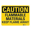 Caution Sign, 10 in H, 14 in W, Horizontal Rectangle, English, U4-1312-NA_14x10
