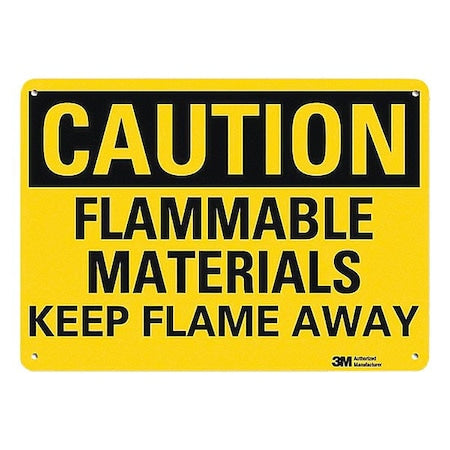 Caution Sign, 10 in H, 14 in W, Horizontal Rectangle, English, U4-1312-NA_14x10