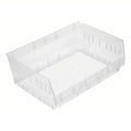 Economy nesting shelf bin, Plastic, Clear, 6 in H, 16 1/2 in W, 11 5/8 in L