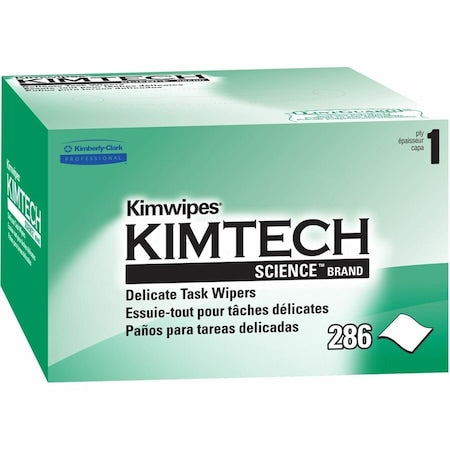 Kimwipes Delicate Task Kimtech Science Wipers 34155 White 1-Ply 60 Pop-Up, PK60