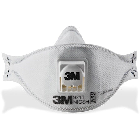 Disposable Respirator, N95, Non-Flat-Fold, Dual, Adjustable, Metal Nose Clip, M
