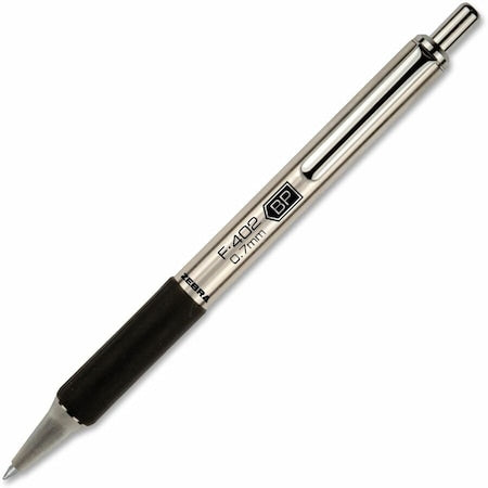 Retractable Ballpoint Pen, Fine 0.7 mm, Black
