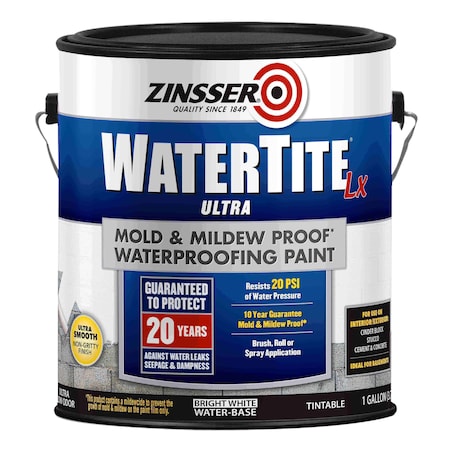 1 Gal. Mold and Mildew-Proof White Water Based Waterproofing Paint