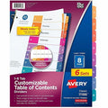 8 Tab Index Dividers, PK6