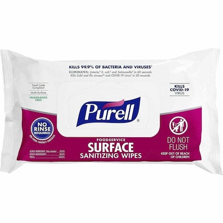 Sanitizing Wipes, 72 ct, Soft Pack, PK12