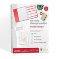 Sheet Protector, Clear Poly, PK50
