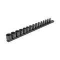 3/8 in Drive Impact Socket Set, SAE, 15 pcs