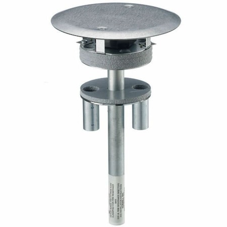 Poke-Through Box, 91.2 cu in, Wiring Box Type, 1 Gang, Steel, Round Shape