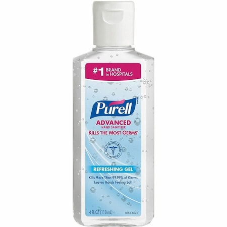 Advanced Hand Sanitizer Gel, 4oz Bottle, PK24