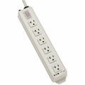 Outlet Strip, SJT, 6 5-15/20R, 5-20P, 15 ft., Light Gray