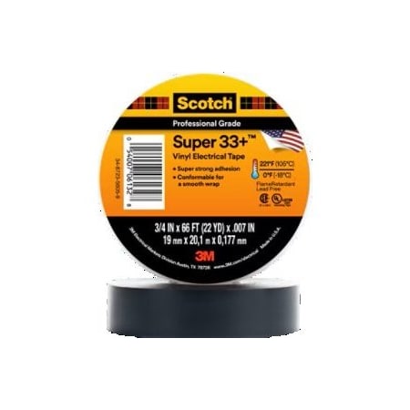 ElectricalTape, Black, 22ydL, 3/4inW