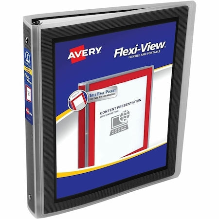 Flexi-View 3 Ring Binder, 1" Round Rings