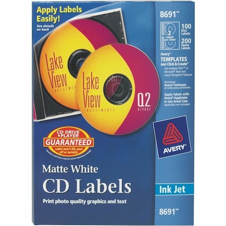CD Labels, Matte White