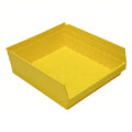 Economy nesting shelf bin, Plastic, Yellow, 6 in H, 16 1/2 in W, 17 7/8 in L