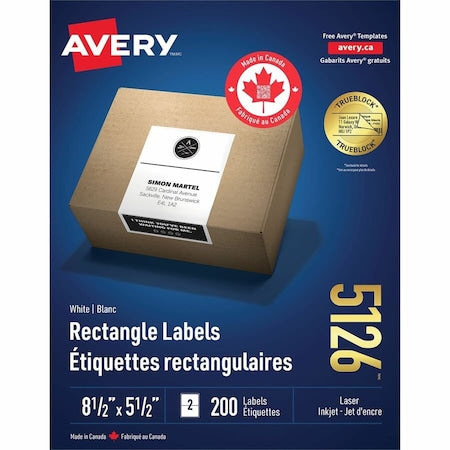 Half Sheet Shipping Label, PK200